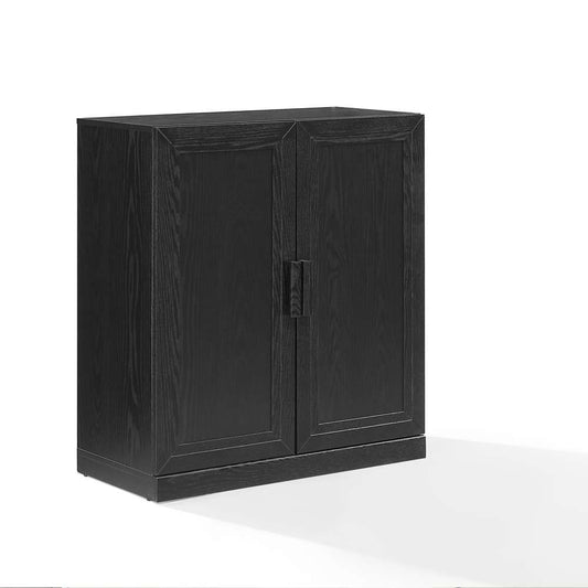 Crosley Furniture - Essen Stackable Kitchen Pantry Storage Cabinet Black - CF3137-BK veiw 1