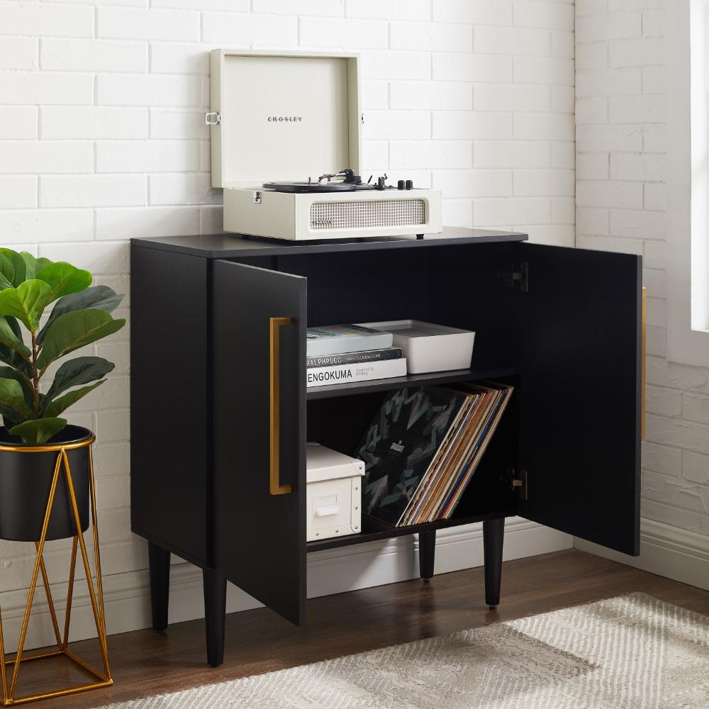 Crosley Furniture - Everett Console Cabinet Matte Black - CF6122-MB view 6