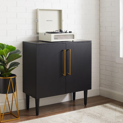 Crosley Furniture - Everett Console Cabinet Matte Black - CF6122-MB view 8