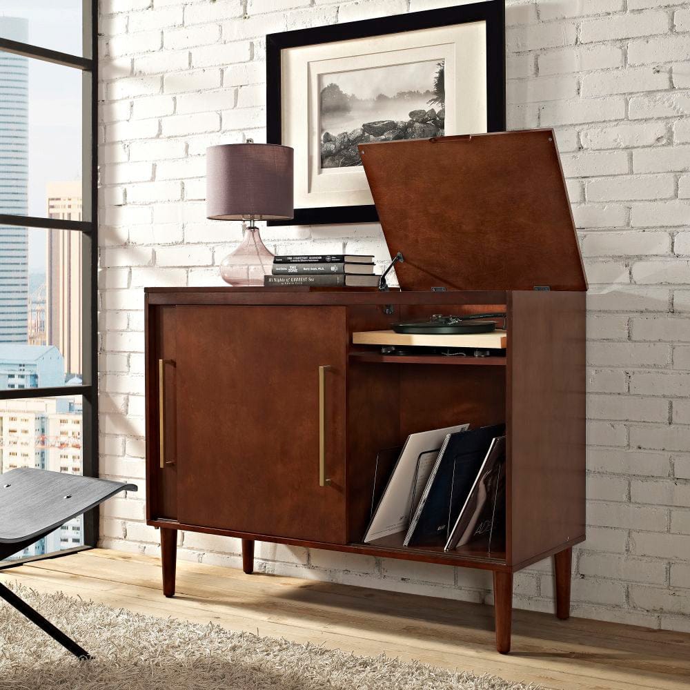 Crosley Furniture - Everett Large Record Player Cabinet With Vinyl Storage - CF1103-MA view 7