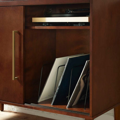 Crosley Furniture - Everett Large Record Player Cabinet With Vinyl Storage - CF1103-MA view 1