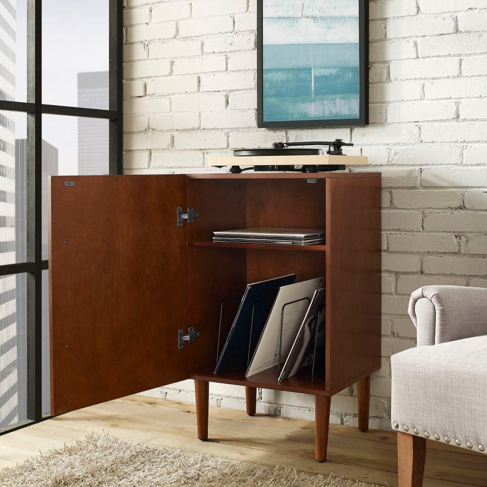 Crosley Furniture - Everett Medium Record Player Cabinet With Vinyl Storage - CF1104-MA view 7