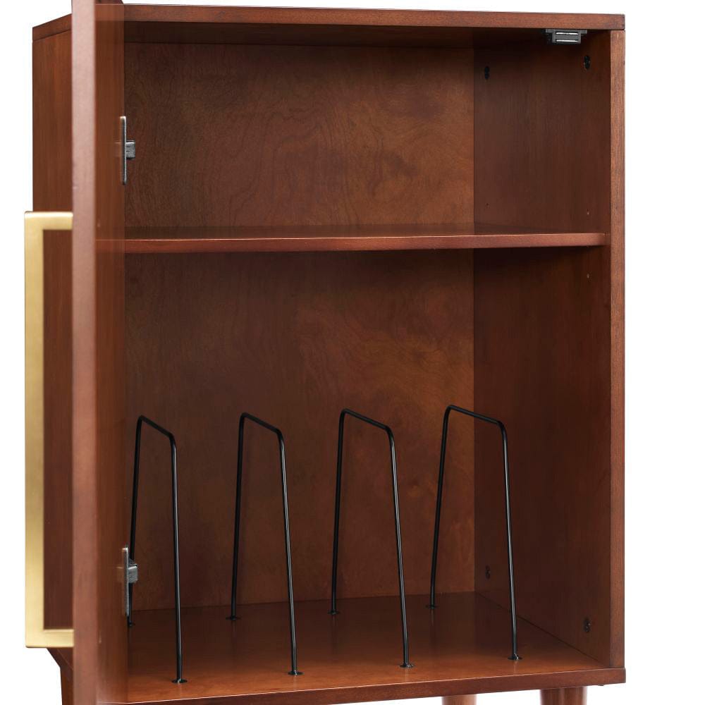 Crosley Furniture - Everett Medium Record Player Cabinet With Vinyl Storage - CF1104-MA view 0