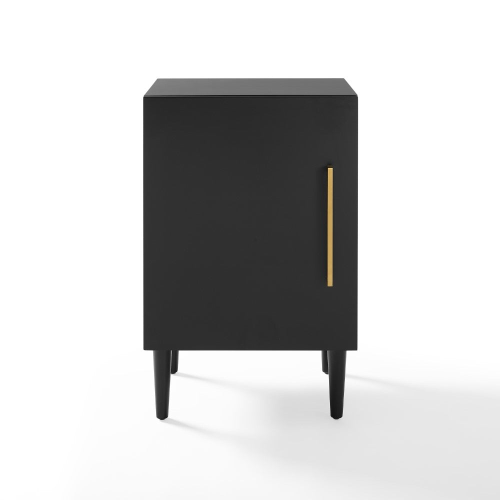 Crosley Furniture - Everett Record Player Stand Matte Black - CF1104-MB view 1