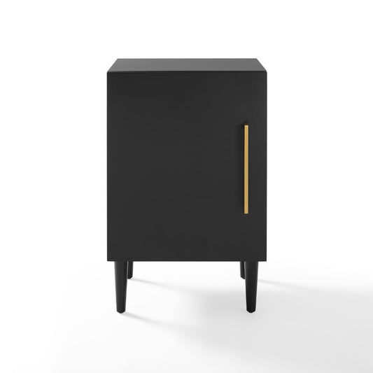 Crosley Furniture - Everett Record Player Stand Matte Black - CF1104-MB veiw 1