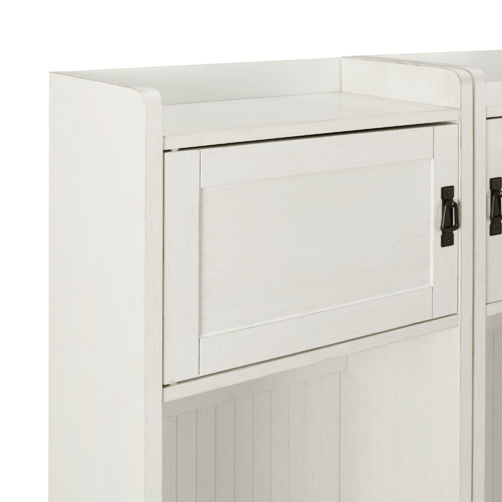 Crosley Furniture - Fremont 2 Pc Entryway Kit Two Towers in Distressed Whit - KF60004WH veiw 5