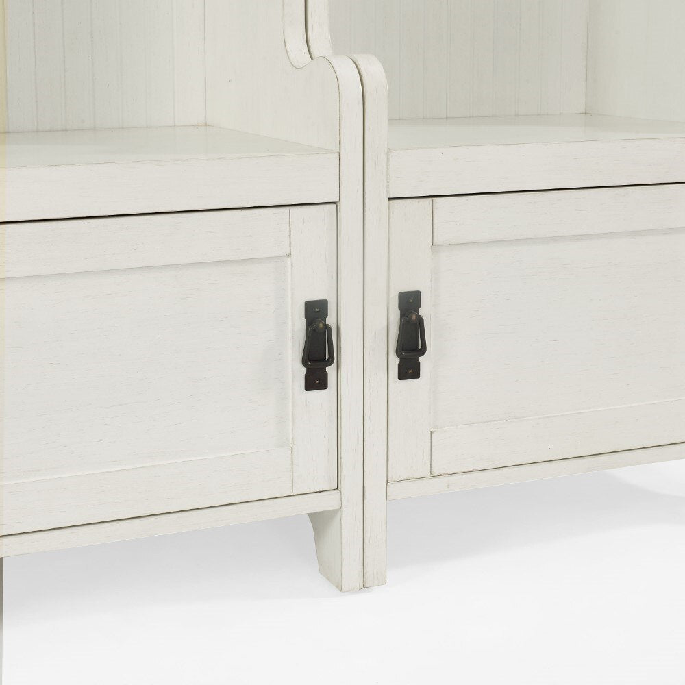 Crosley Furniture - Fremont 2 Pc Entryway Kit Two Towers in Distressed Whit - KF60004WH veiw 6