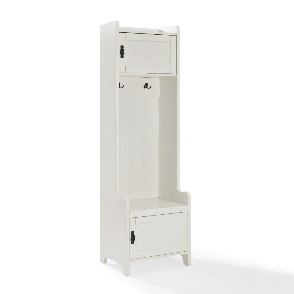 Crosley Furniture - Fremont Entryway Tower in Distressed White - CF6016-WH veiw 1
