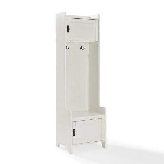Crosley Furniture - Fremont Entryway Tower in Distressed White - CF6016-WH veiw 1