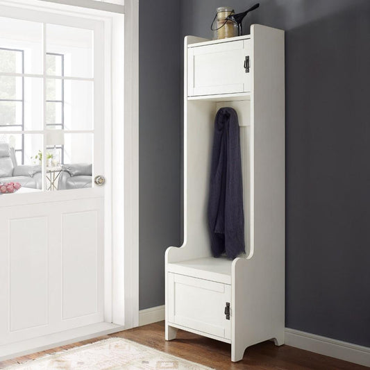 Crosley Furniture - Fremont Entryway Tower in Distressed White - CF6016-WH veiw 2