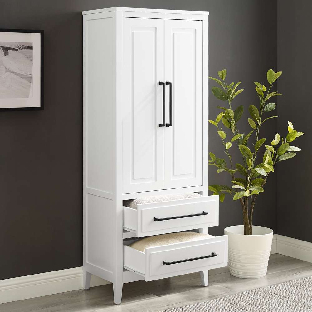 Crosley Furniture Genevieve Storage Pantry White - CF3136-WH veiw 3