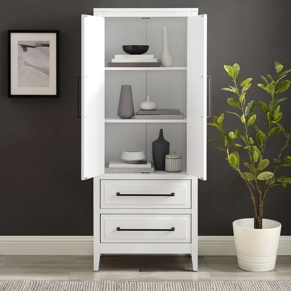 Crosley Furniture Genevieve Storage Pantry White - CF3136-WH veiw 4
