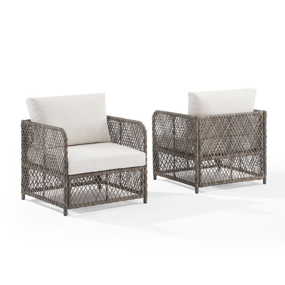 Crosley Furniture - Granite Bay 2-Piece Wicker Outdoor Chair Set - 2 Chairs - CO6281ST-CR view 1