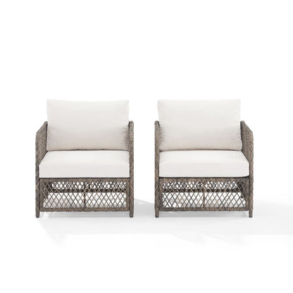 Crosley Furniture - Granite Bay 2-Piece Wicker Outdoor Chair Set - 2 Chairs - CO6281ST-CR view 2