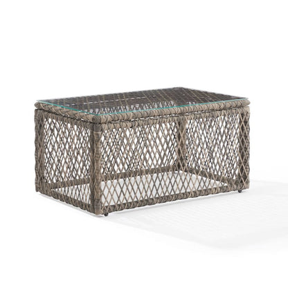 Crosley Furniture - Granite Bay Wicker Outdoor Coffee Table - CO6282-ST view 1