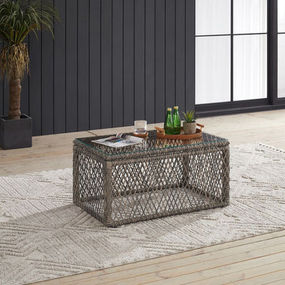 Crosley Furniture - Granite Bay Wicker Outdoor Coffee Table - CO6282-ST view 6