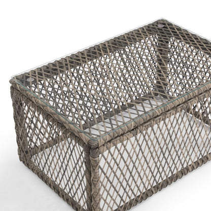 Crosley Furniture - Granite Bay Wicker Outdoor Coffee Table - CO6282-ST view 2