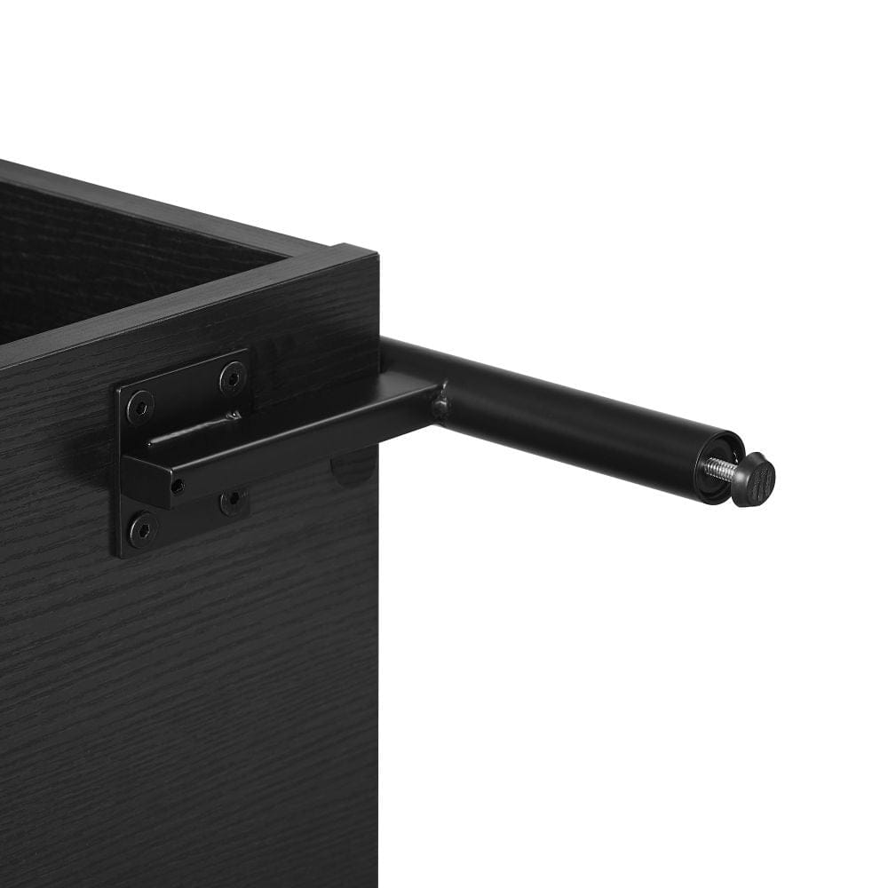 Crosley Furniture - Greenwich Medium Record Player Stand With Vinyl Storage - CF1155-BK view 9