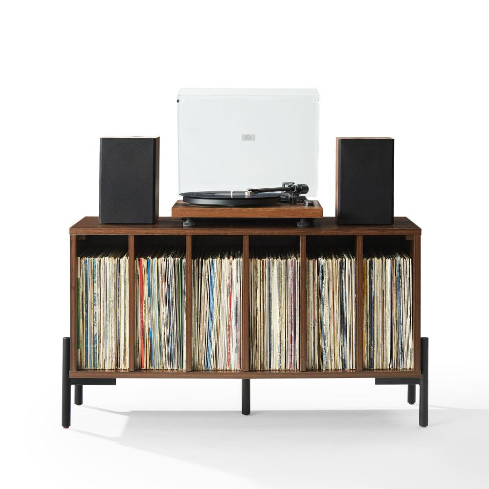 Crosley Furniture - Greenwich Medium Record Player Stand With Vinyl Storage - CF1155-WA view 3