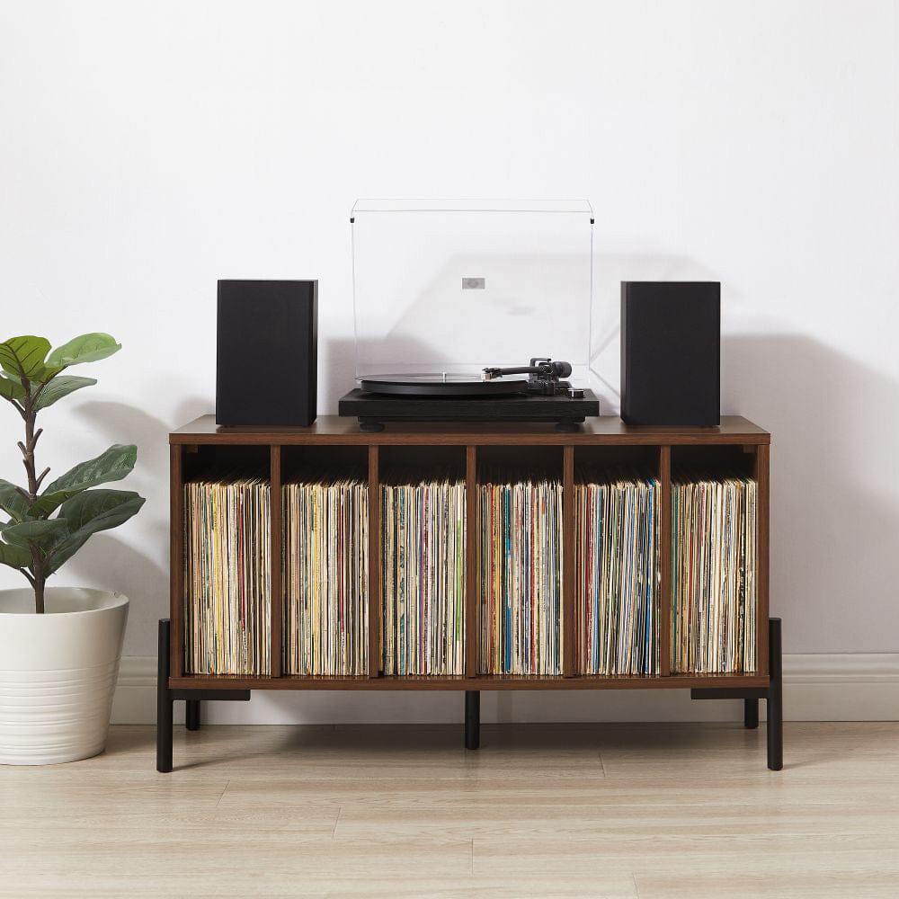 Crosley Furniture - Greenwich Medium Record Player Stand With Vinyl Storage - CF1155-WA view 9