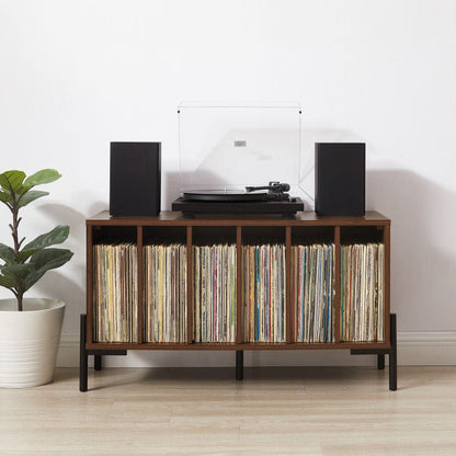 Crosley Furniture - Greenwich Medium Record Player Stand With Vinyl Storage - CF1155-WA view 9