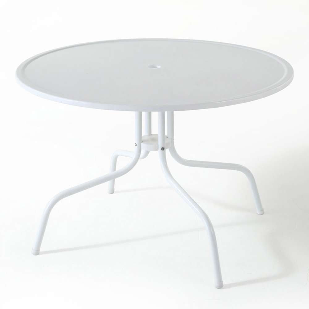 Crosley Furniture - Griffith Metal 40in Dining Table in White Finish - CO1012A-WH veiw 1