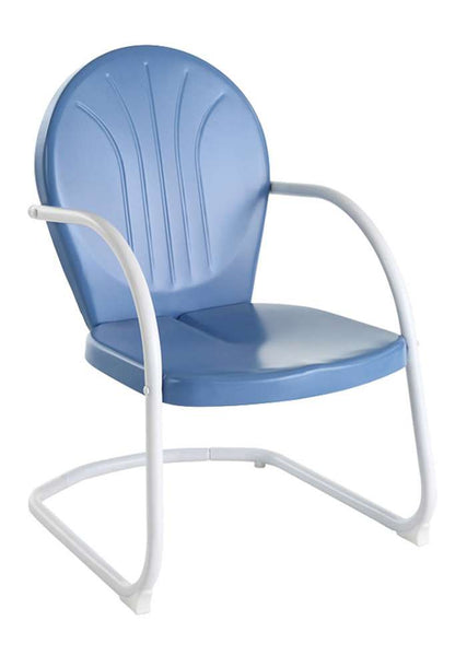 Crosley Furniture - Griffith Metal Chair in Sky Blue Finish - CO1001A-BL veiw 1