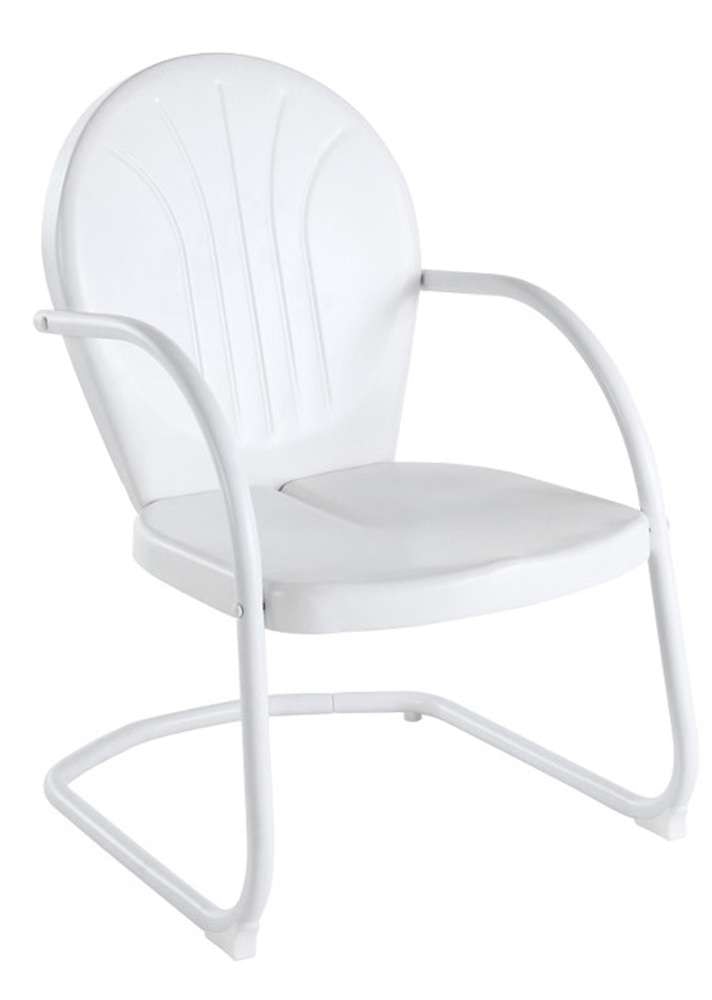 Crosley Furniture - GriffithMetal Chair in White Finish - CO1001A-WH veiw 1