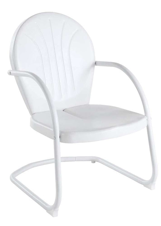 Crosley Furniture - GriffithMetal Chair in White Finish - CO1001A-WH veiw 1