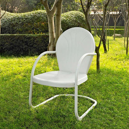 Crosley Furniture - GriffithMetal Chair in White Finish - CO1001A-WH veiw 2