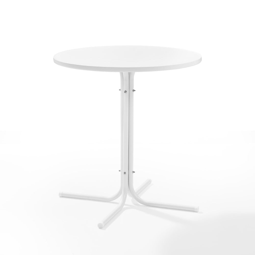 Crosley Furniture - Griffith Outdoor Bistro Table White Satin - CO1014-WH veiw 1