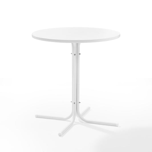 Crosley Furniture - Griffith Outdoor Bistro Table White Satin - CO1014-WH veiw 1