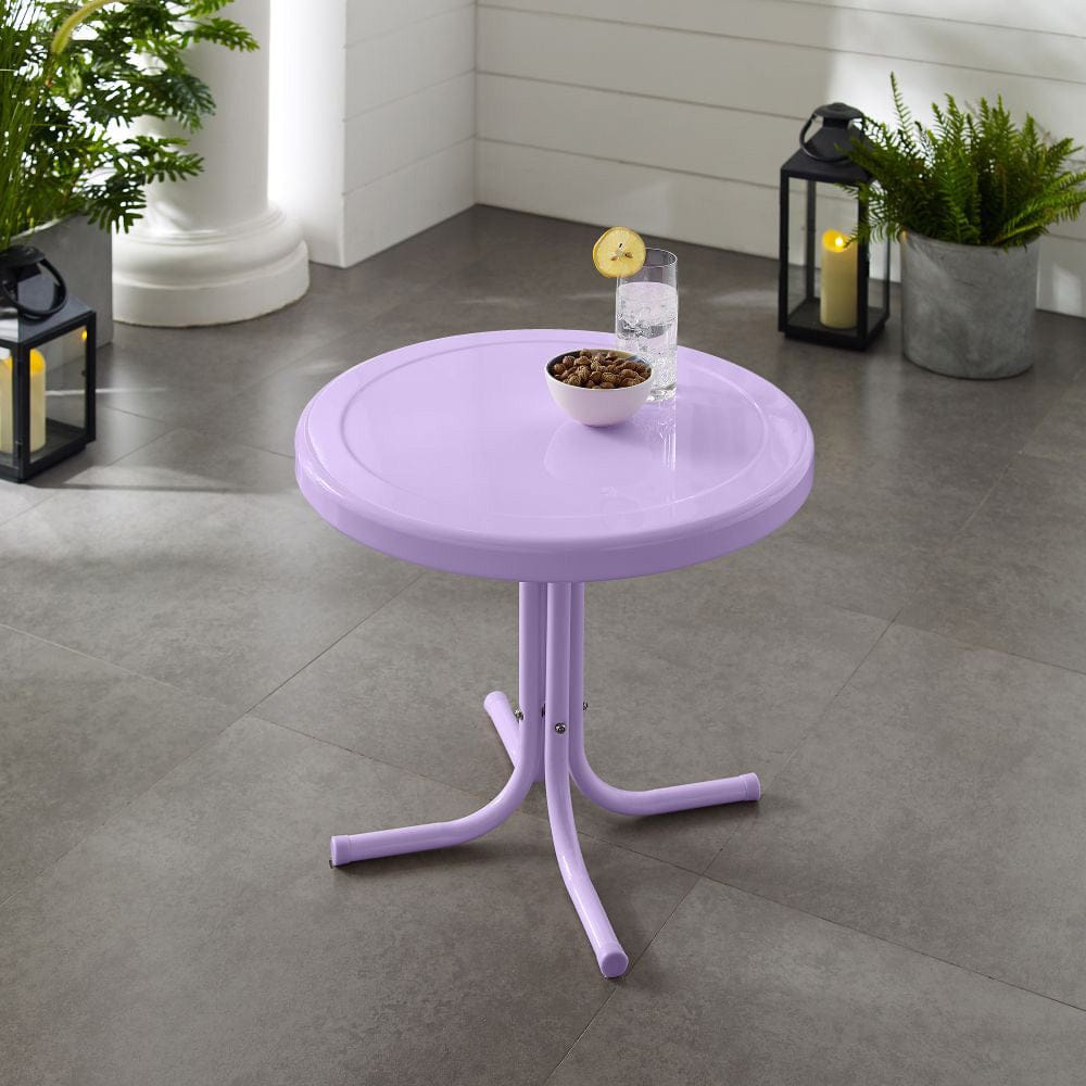 Crosley Furniture - Griffith Retro Outdoor Side Table - CO1011A-LN view 6