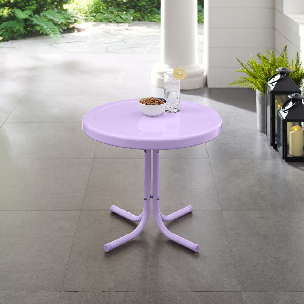 Crosley Furniture - Griffith Retro Outdoor Side Table - CO1011A-LN view 7