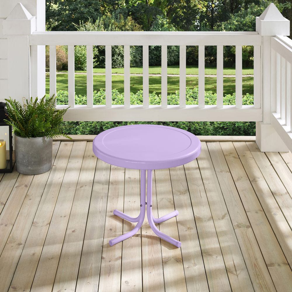 Crosley Furniture - Griffith Retro Outdoor Side Table - CO1011A-LN view 8