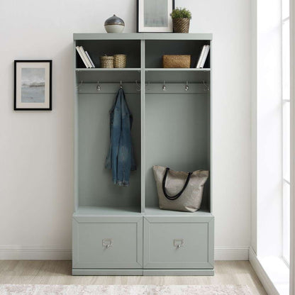 Crosley Furniture - Harper 2Pc Entryway Set Gray - 2 Hall Trees - KF31007GY veiw 3