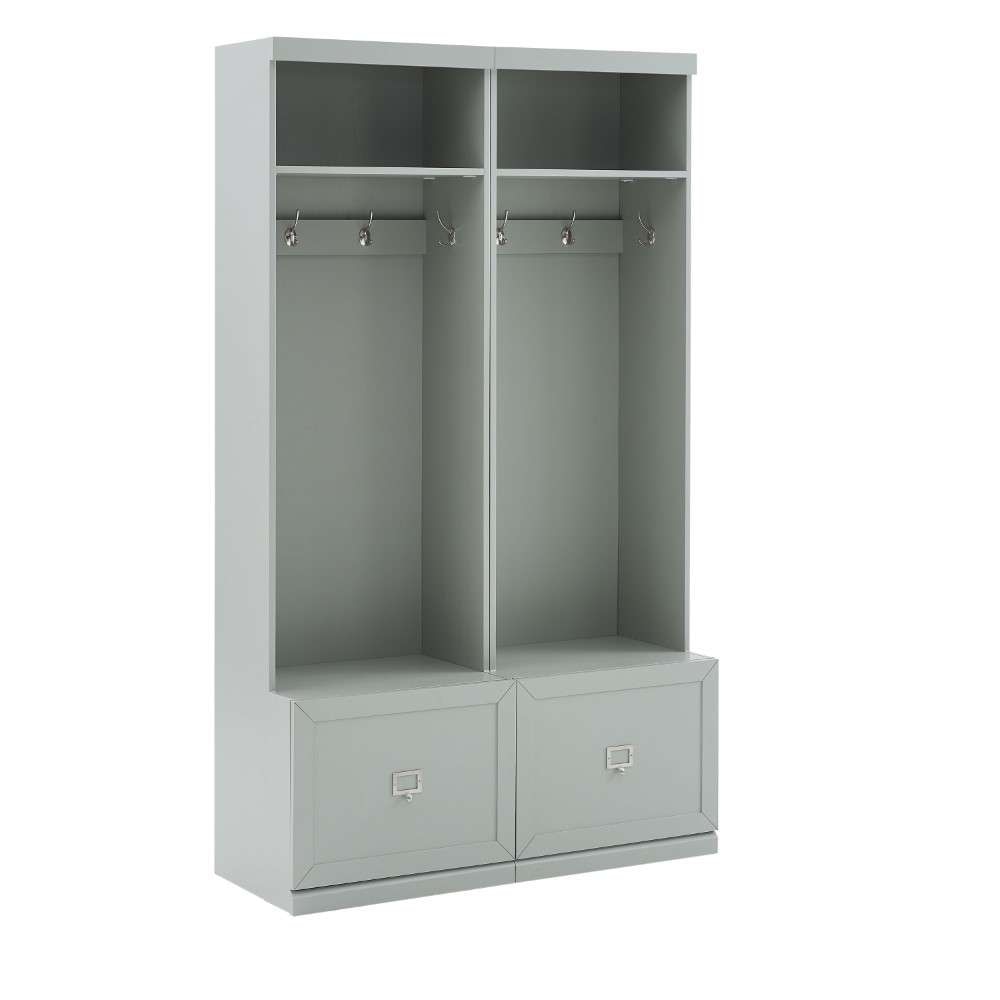 Crosley Furniture - Harper 2Pc Entryway Set Gray - 2 Hall Trees - KF31007GY veiw 4