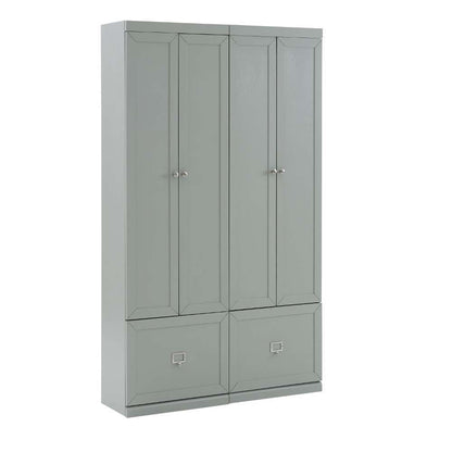 Crosley Furniture - Harper 2Pc Entryway Set Gray - 2 Pantry Closets - KF31009GY veiw 4
