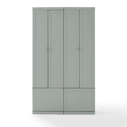 Crosley Furniture - Harper 2Pc Entryway Set Gray - 2 Pantry Closets - KF31009GY veiw 9