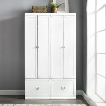 Crosley Furniture - Harper 2 Piece Entryway Set White - 2 Pantry Closets - KF31009WH veiw 10