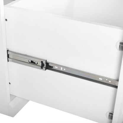 Crosley Furniture - Harper 2 Piece Entryway Set White - Bench & Shelf - KF31013WH veiw 6