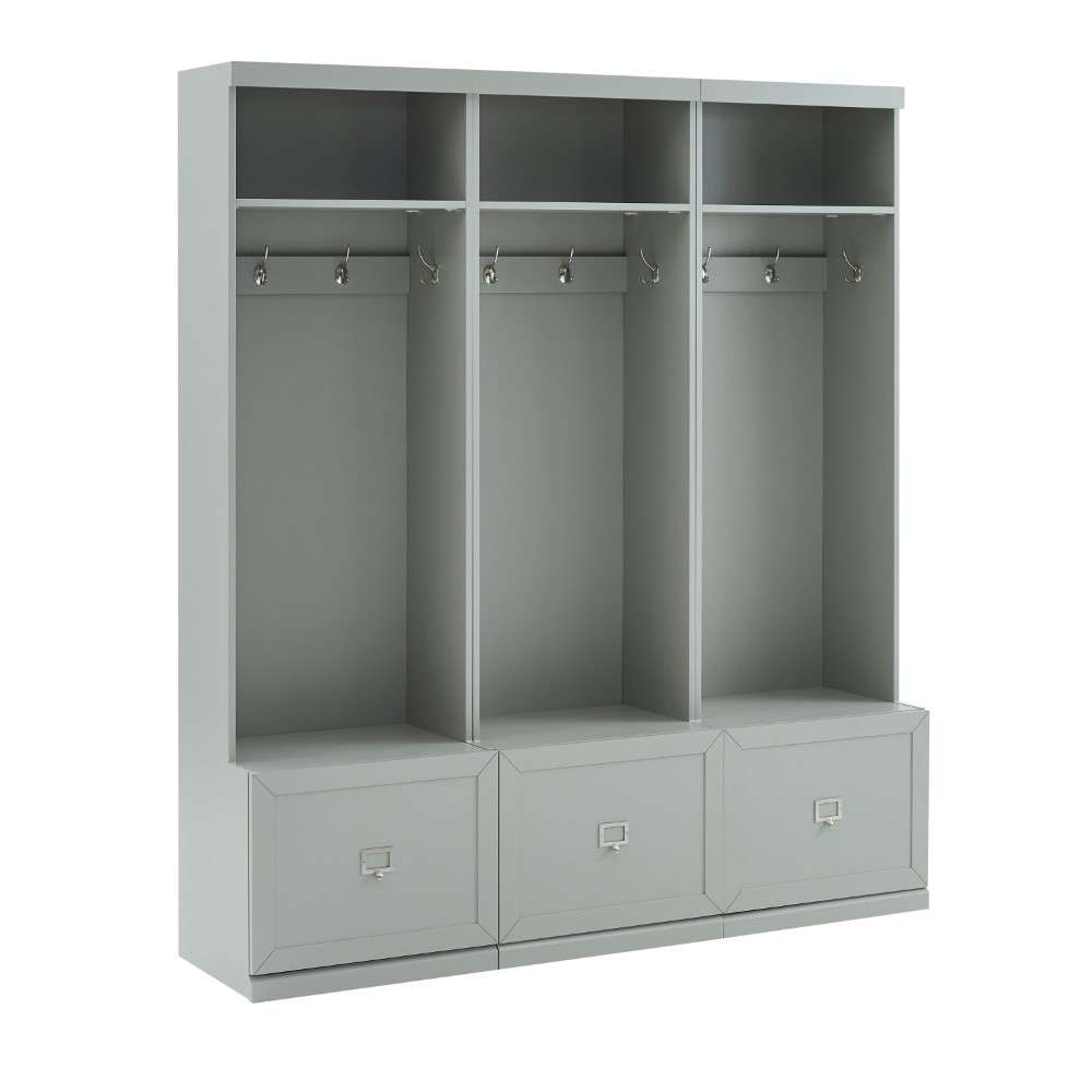 Crosley Furniture - Harper 3Pc Entryway Set Gray - 3 Hall Trees - KF31008GY veiw 4