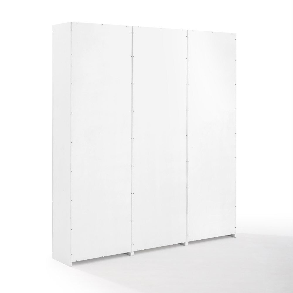 Crosley Furniture - Harper 3 Piece Entryway Set White - 3 Pantry Closets - KF31010WH veiw 4