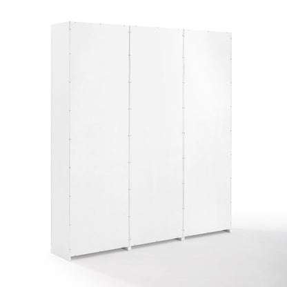 Crosley Furniture - Harper 3 Piece Entryway Set White - 3 Pantry Closets - KF31010WH veiw 4
