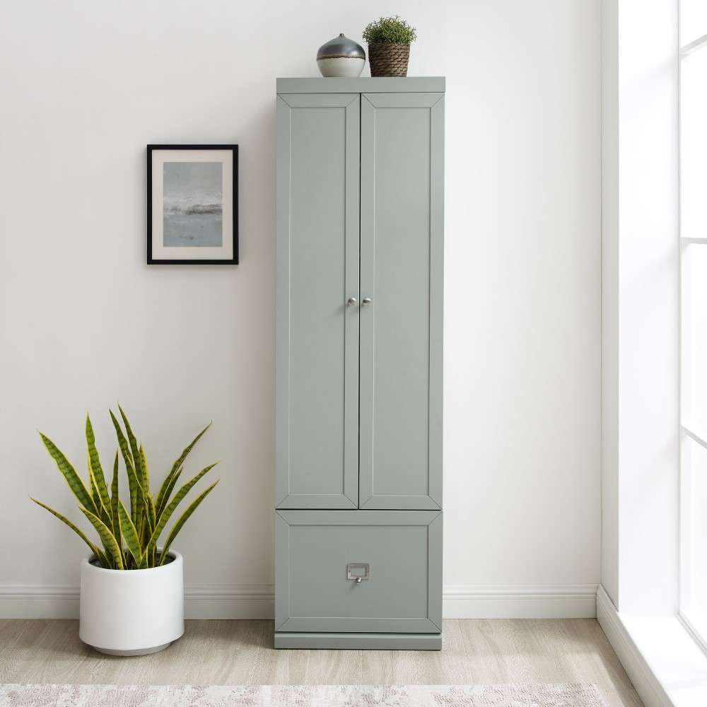 Crosley Furniture - Harper Convertible Pantry Closet Gray - CF6026-GY veiw 4