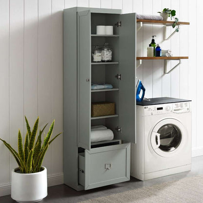 Crosley Furniture - Harper Convertible Pantry Closet Gray - CF6026-GY veiw 6