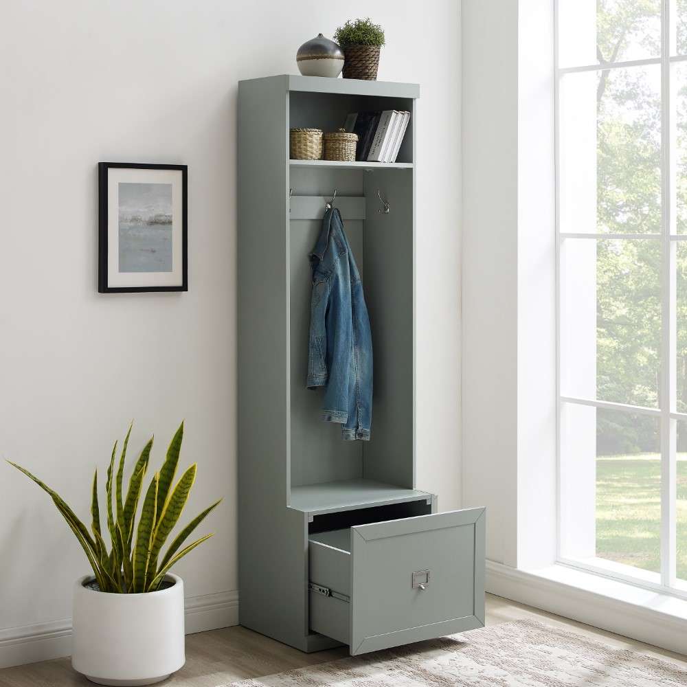 Crosley Furniture - Harper Hall Tree Gray - CF6025-GY veiw 2
