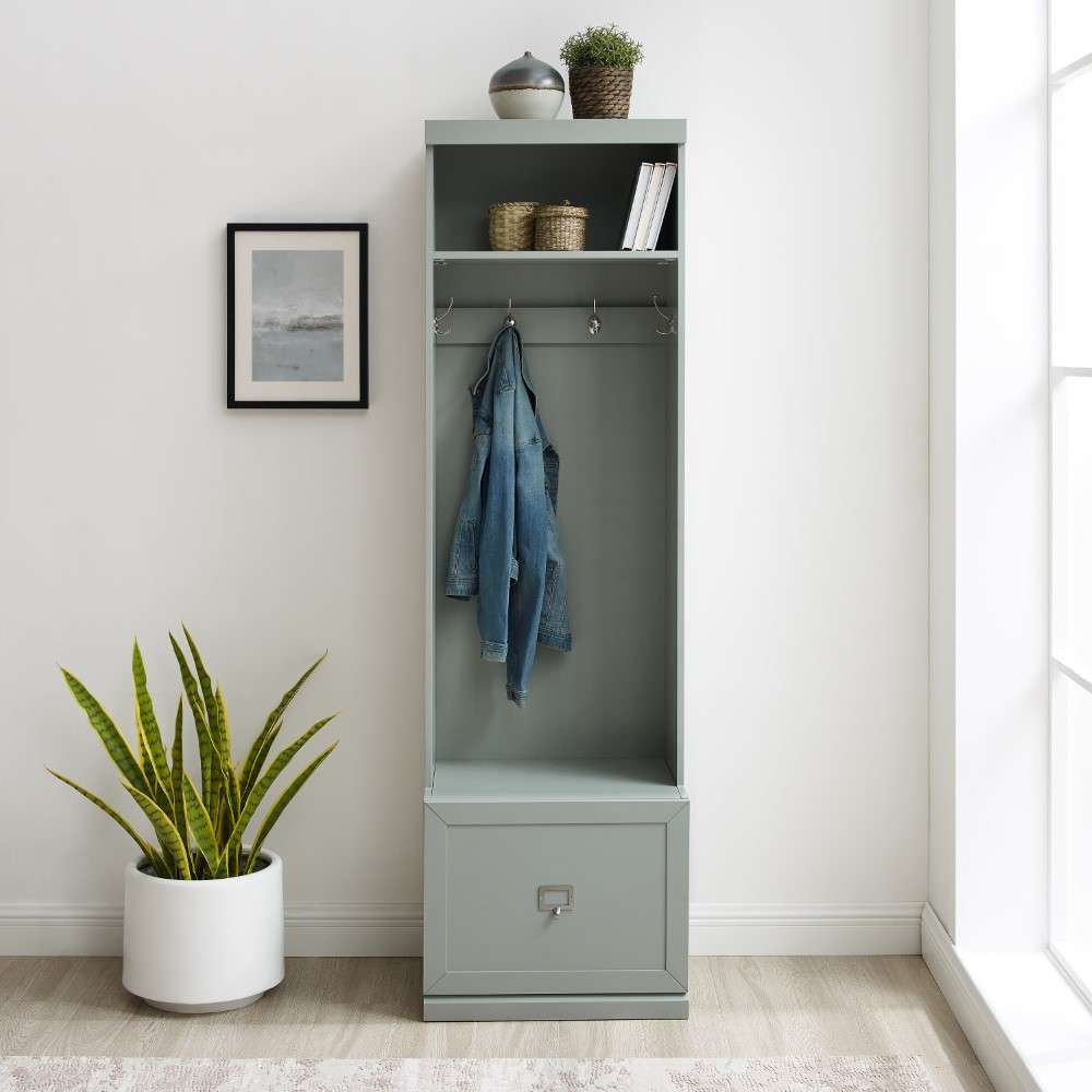 Crosley Furniture - Harper Hall Tree Gray - CF6025-GY veiw 3