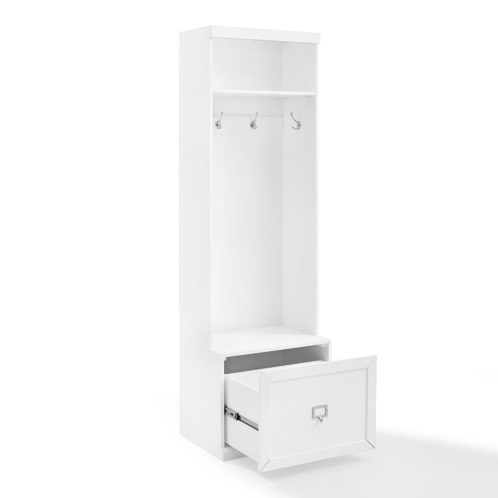 Crosley Furniture - Harper Hall Tree White - CF6025-WH veiw 3