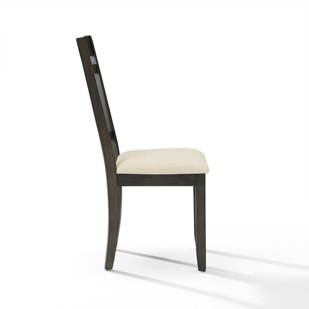 Crosley Furniture - Hayden 2 Piece Dining Chair Set Slate - 2 Slat Back Chairs - CF8020-SL veiw 3